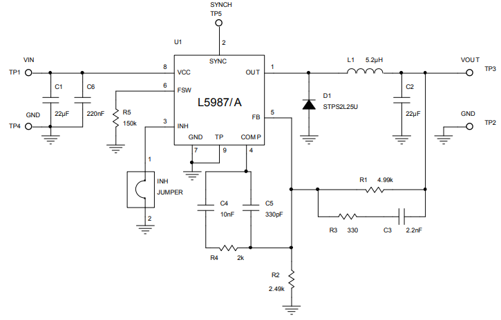 原理图 - STMicroelectronics STEVAL-ISA201V1评估板